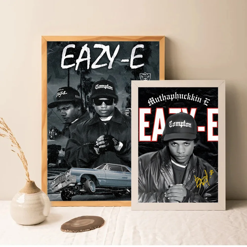 Современный стиль Западное побережье хип-хоп рэпер Eazy E аниме плакат наклейки для