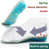 High-quality high-elastic sports insole unisex arch support run full cushion built-in spring shock-absorbing breathable insole