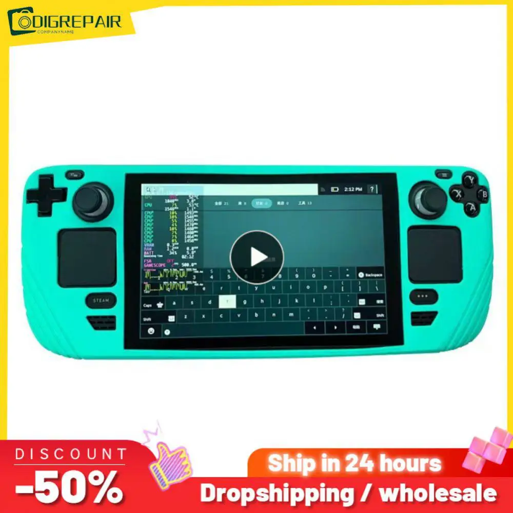 

Portable For Steam Deck Accessories Protective Shell Anti-drop Soft Silicone Case Silicone Protection Cover All-inclusive Case