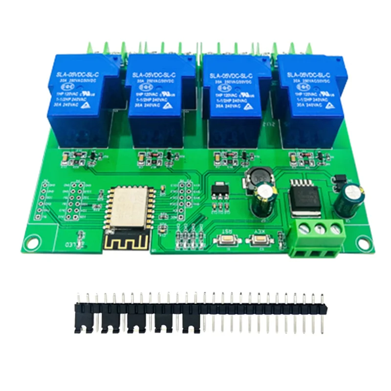 

DC7-28/5V источник питания ESP8266 макетная плата WiFi 4-Way 30A релейный модуль ESP-12F макетная плата