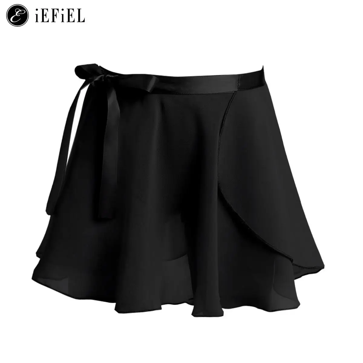 

Детская шифоновая юбка для девочек, танцевальная гимнастическая конкурсная одежда с завязкой на талии, платье-пачка, балерина, танцевальная одежда