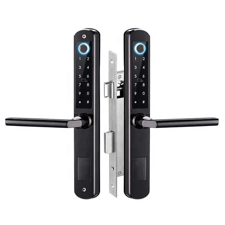 

New TTLock App Blue tooth Smart Door Lock Waterproof Fingerprint Biometric Lock Electronic Sliding Door Lock