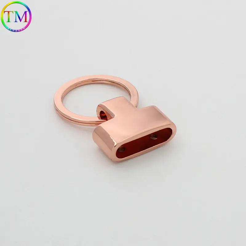 6mm 38mm Rose gold High Quality Metal O Ring Round Carabiner Spring ring Hardware Connector For DIY Leather Handsbag Accessories