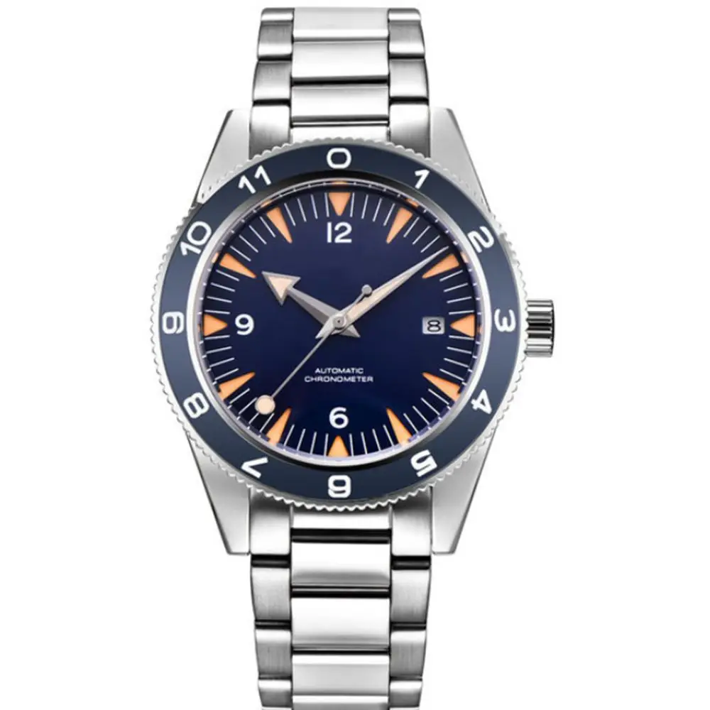 41mm Automatic Mechanical Watch Men Luxury Military 007 Clock Nylon Strap Luminous Waterproof Calendar 6