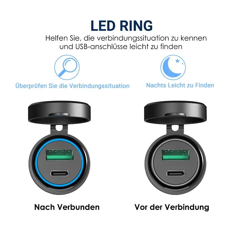 Автомобильное зарядное устройство с разъемом USB C мощностью 48 Вт мощное быстрое 30