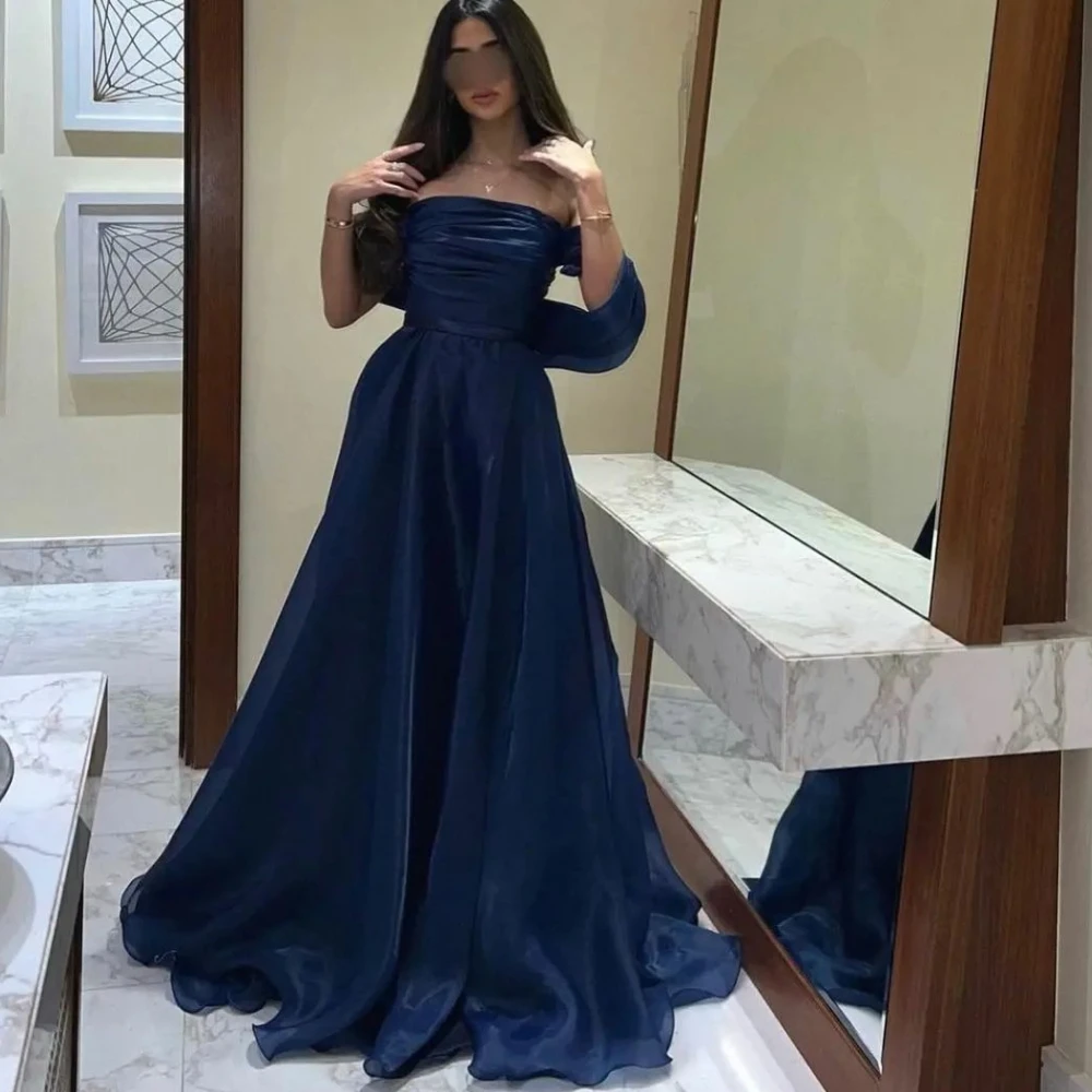 

Женское вечернее платье Qcenkern, официальное, из Саудовской Аравии, без рукавов, ТРАПЕЦИЕВИДНОЕ, из органзы, модель 2023