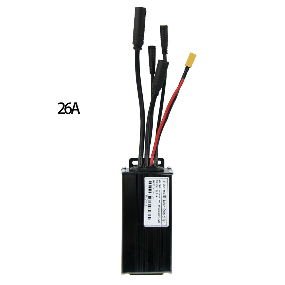 

Three-mode Controllers 24V36V48V-26A Brushless Motor Cycling Accessories Fully Waterproof Hall-less High Quality