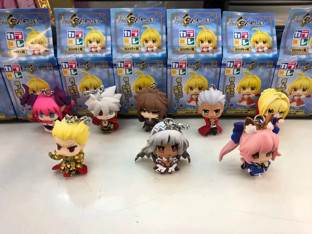 

8 шт./компл. Fate Grand заказ FGO Tamamo no Mae saber аниме экшн-Фигурки игрушки Коллекционные Фигурки для друзей подарки