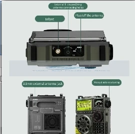 HanRongDa HRD-C919 FM MW SW VHF WB Multi-band Radio BT 5.0 Speaker Aviation Band AIR Maritime Supports TF Card AUX