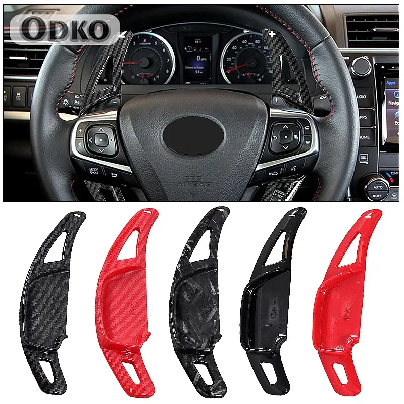 Фото Удлинители подрулевых лепестков из карбона для Toyota Rav4, Camry, Corolla, Reiz, Ralink, Zelas, Lavin – аксессуар для интерьера автомобиля №2