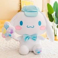 kawaii new sanrio cartoon hellokitty mymelody plush toy doll big ears rabbit pillow cute anime doll bed doll for girlfriend gift