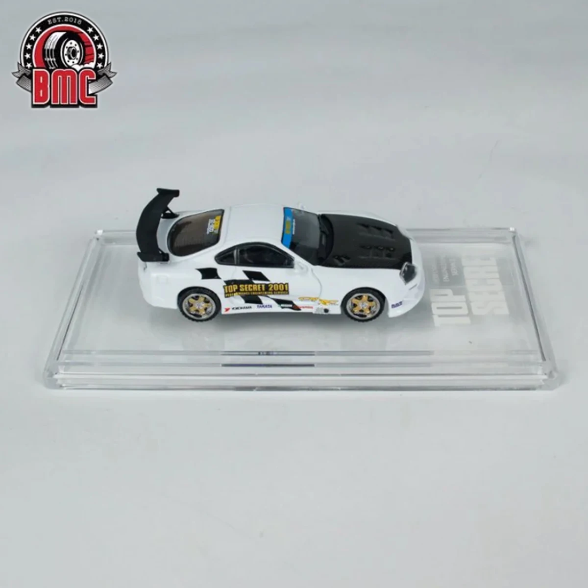 BMC 1:64 Toyota Supra A80 Top Secret, белый, металлическое шасси, China Hobby Expo 2025, CHC, лимитированная серия, модель автомобиля из литого металла, в наличии (art.: 3920db43046eb) - 3920db43046eb