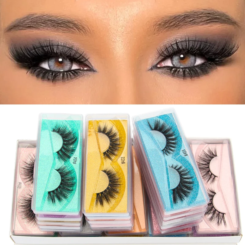 Оптовая продажа 3d норковые ресницы 10/20/50/100 пар натуральные пушистые искусственные норковые ресницы грязные поддельные ресницы накладные ресницы для макияжа оптом