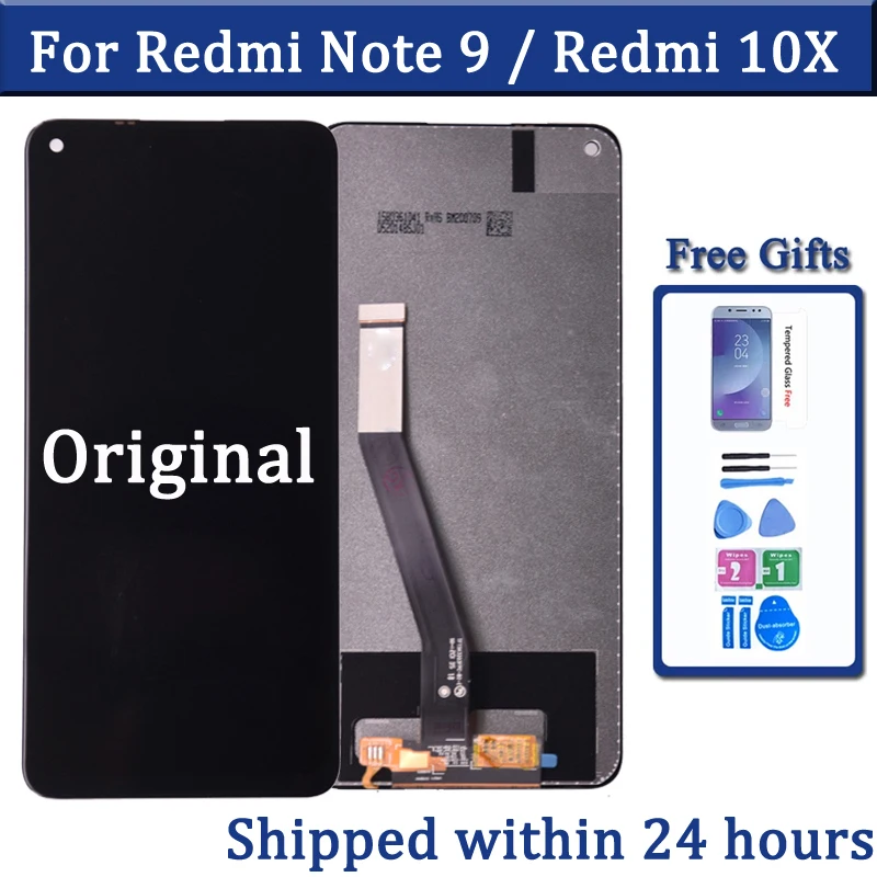 ЖК-дисплей 6,53 дюйма для Xiaomi Redmi Note 9 M2003J15SC, сенсорный экран для Redmi 10X, 4G, ЖК-дисплей M2003J15SG, оригинал