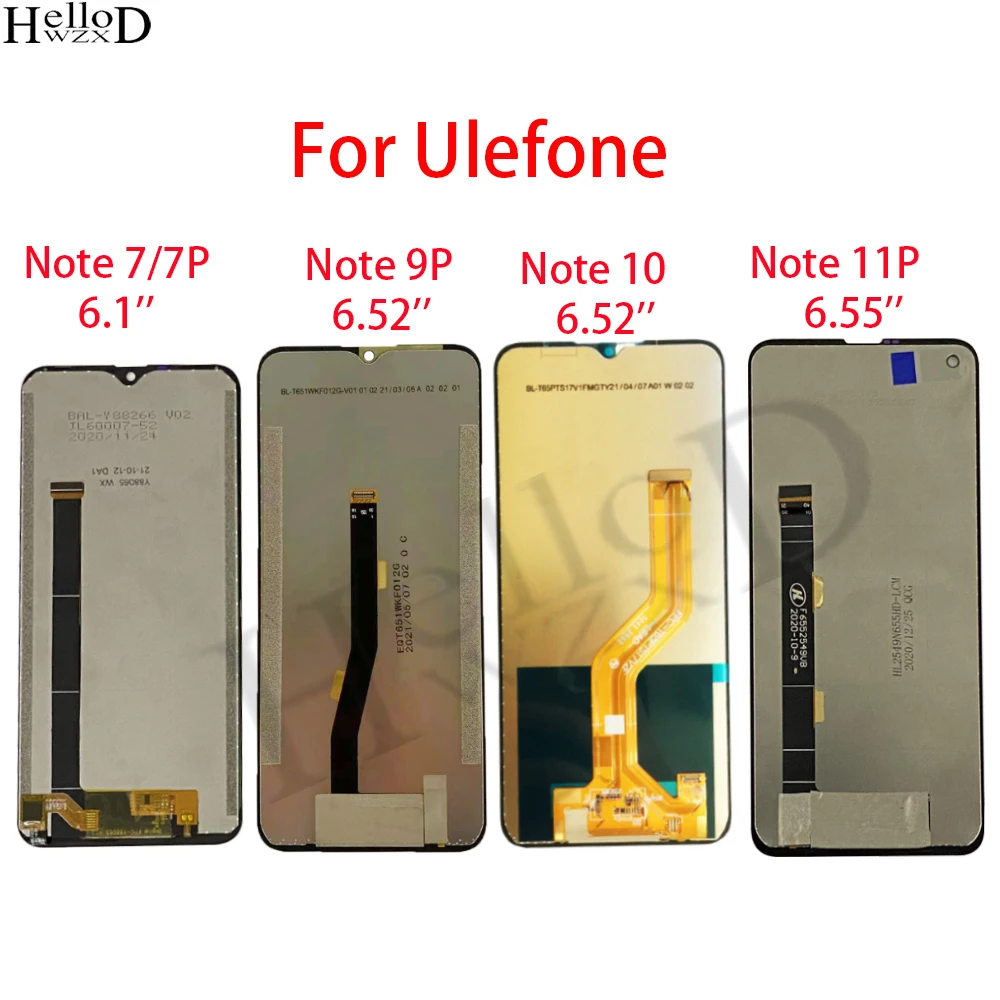 Протестировано для Ulefone Note 7 7P 9P 10 11P ЖК-дисплей, сенсорная панель дигитайзер для Ulefone Note 11P ЖК-экран в сборе Замена