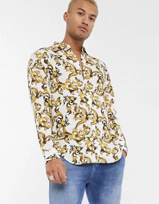 SikSilk рубашка с длинным рукавом первоклассный дизайн | Мужская одежда