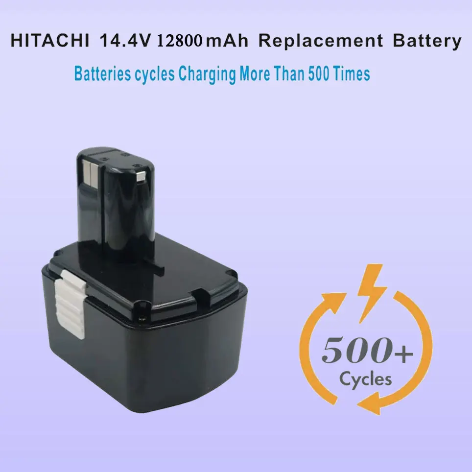 

2022 Rechargeable Power Tool Battery for Hitachi 14.4V 12800mAh NI-CD for DS14DFL、DS14DFLG、DS14DFLPC、DS14DL EB1414S EB1412S