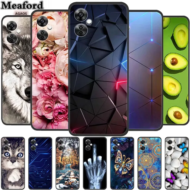 Для OnePlus Nord N30 Чехол Животные Силиконовый ТПУ Мягкая задняя крышка для телефона