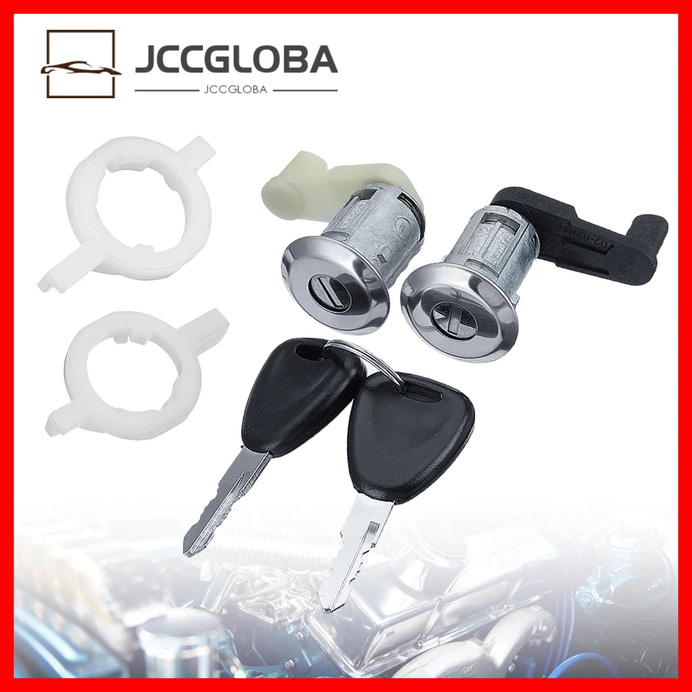 

Левый + правый цилиндр замка двери автомобиля с 2 ключами для Renault Megane Scenic Clio Master OE 7701468981 7701468982