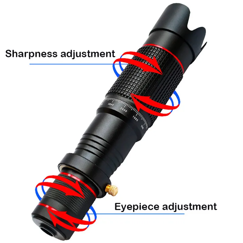 4k hd 36x 8 40x optical telescope phone camera lens telephoto lens for iphone xiaomi smartphone lenses lente para celular free global shipping