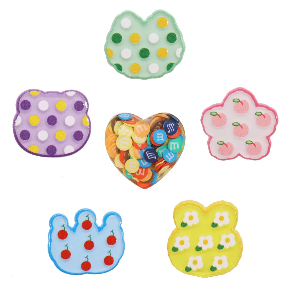 

50Pcs Resin M Heart Different Shape Shoe Charms Accessories Children Sandals Shoe Buckle Decoration For Backpack Croc Jibz