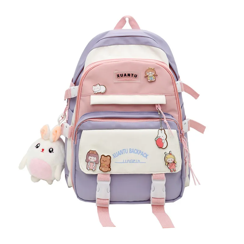 

Backpack School Bag for Girls Mochila Children BookBags Satchel Primary School Backpack for Girl Casual Travel Rucksack Mochilas