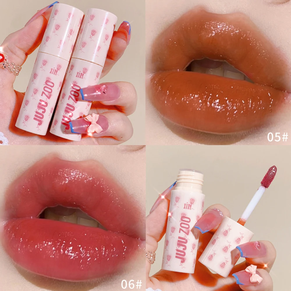 

Mirror Lip Glaze Watery Smooth Lip Gloss Waterproof Lasting Transparent Jelly Liquid Lipstick Womon Beauty Makeup Lip Cosmetic