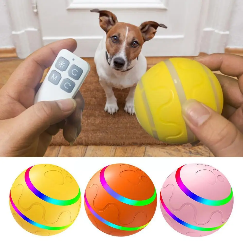 

Interactive Pet Toy For Dog Ball Jumping Ball Flash Pet Interactive Toys Funny Automatic Rotating Jumping Rolling N9r6