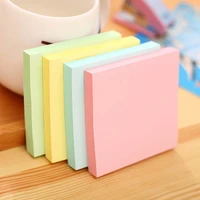deli 100 pages square message sticker office school supply stationery sticky notes home memo pad student colored bookmark gift