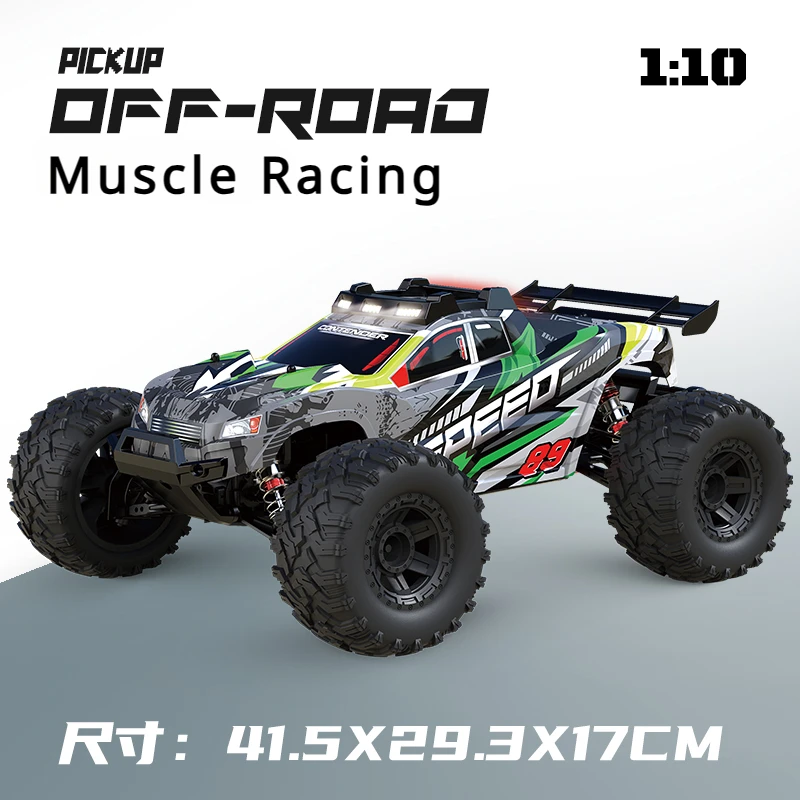Флуоресцентный автомобиль 1/10 четырехколесный привод высокоскоростной пульт