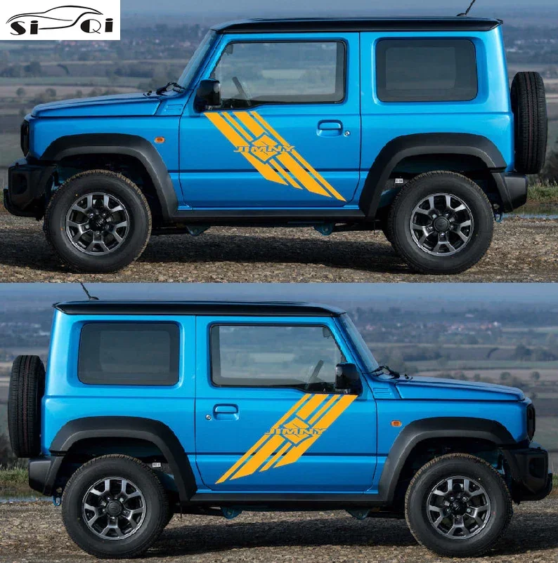 

Наклейка с боковыми полосками, графический стикер, комплект, совместимый с автомобильными наклейками Suzuki Jimny s и наклейки аксессуары для авт...