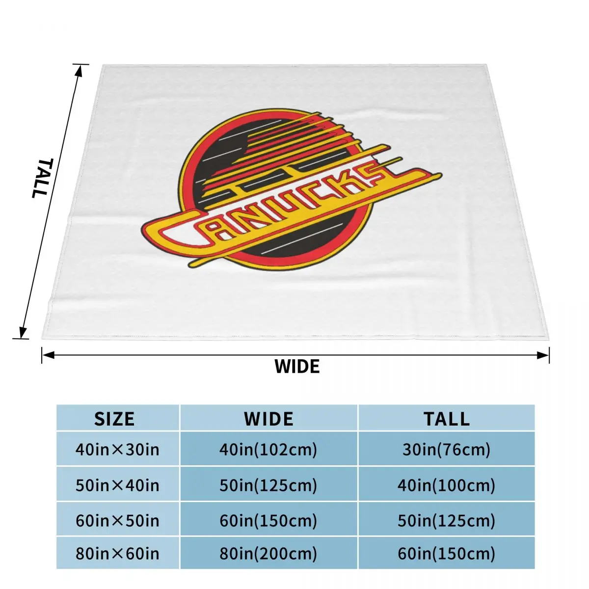 Vancouver Hockey Canucks Одеяло для скейтборда Покрывало на кровать Мягкое кровати