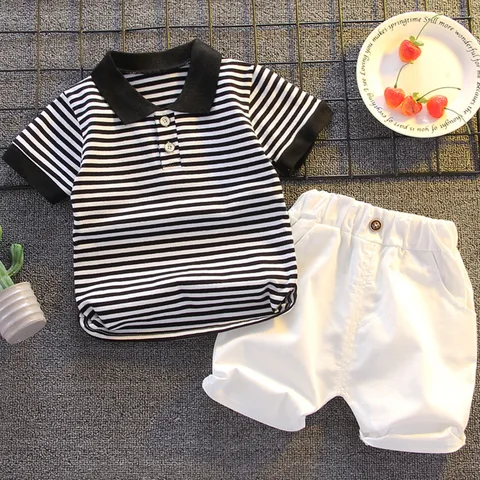Летние комплекты одежды DIIMUU для маленьких мальчиков, футболка + штаны, От 1 до 4 лет, повседневные Костюмы для малышей, Детские наряды для мальчиков