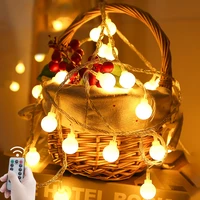 fairy string lights balls led battery usb operated christmas garland festoon 10m 6m3m1 5m for home wedding bedroom decoration
