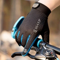 outdoor mesh gloves for men women sports breathable touch screen anti skid fitness cycling mountaineering full finger gloves