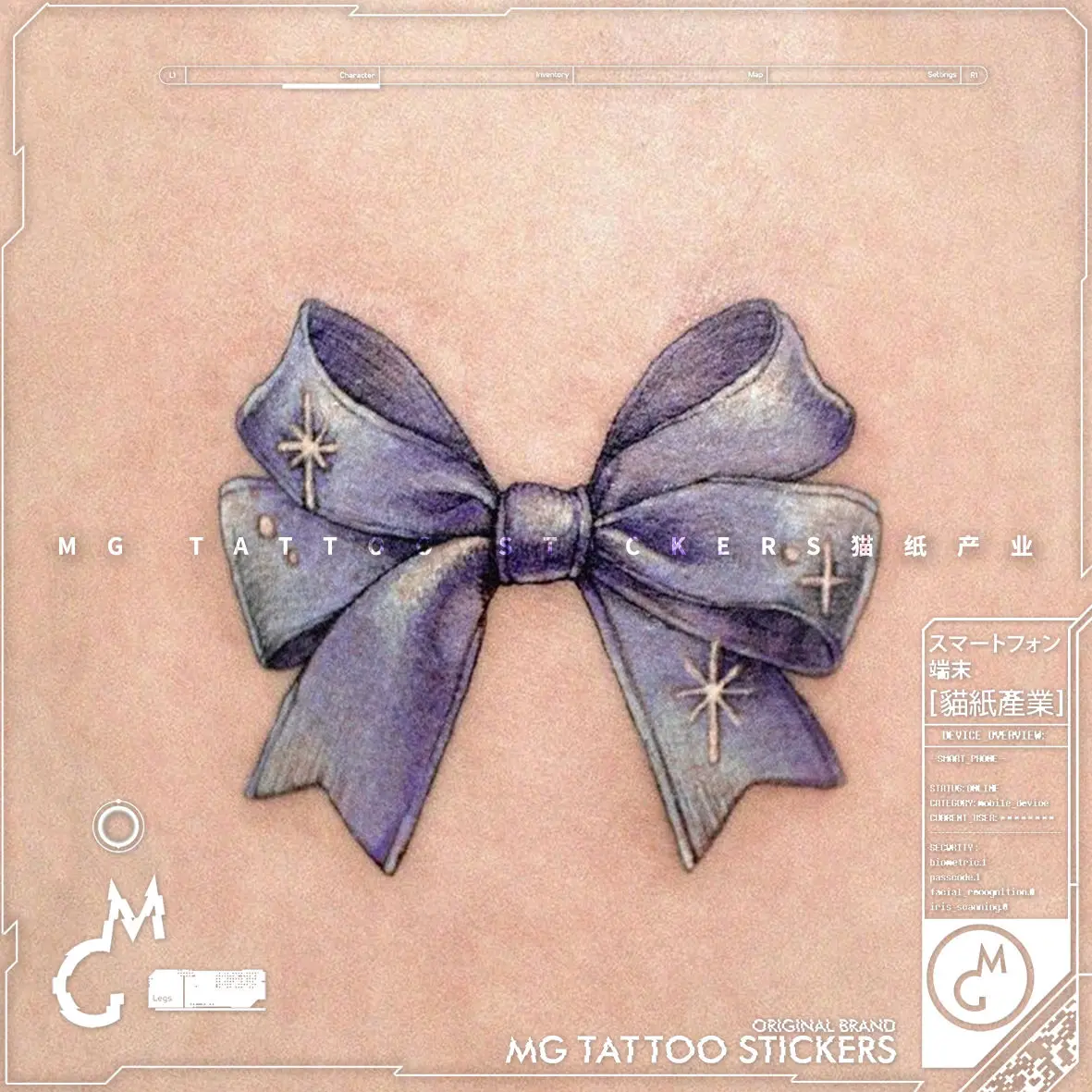 

Purple Waterproof Temporary Tattoos Bowknot Sexy Tattoo Stickers Tatto Fake Tatoo Cheap Goods Festival Cute Carnival Art Sticker