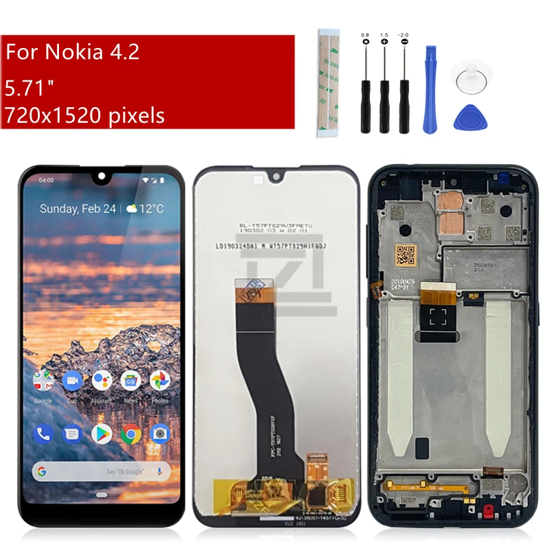 

For Nokia 4.2 LCD Display Touch Screen Digitizer TA-1184,1133, 1149, 1150, 1157, 1152 Screen Replacement Repair Parts 5.71"
