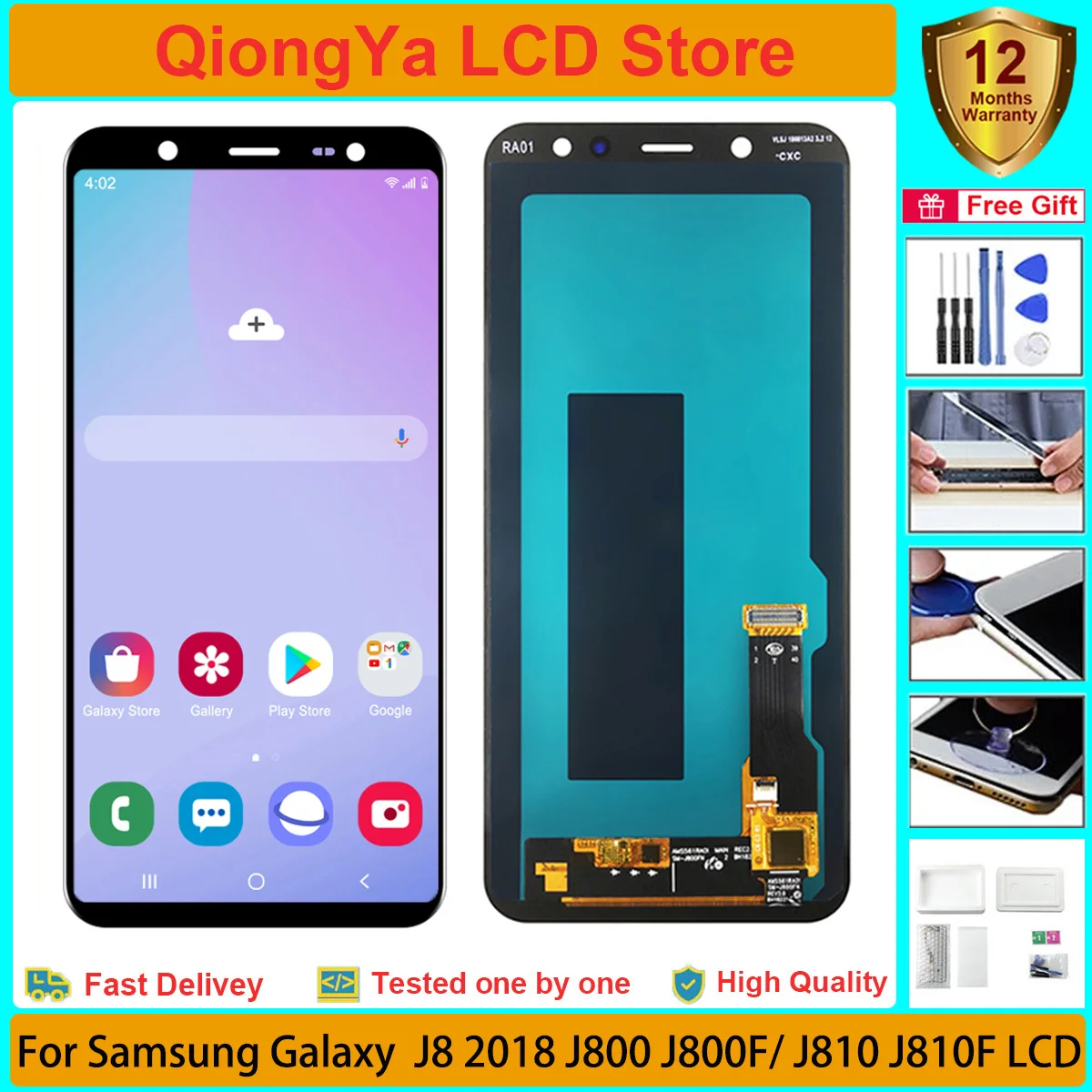 ЖК-дисплей Super AMOLED j810 6,0 дюйма для Samsung Galaxy J8 2018 J800 SM-J800F J810M J810F J810Y + дигитайзер сенсорного экрана в сборе