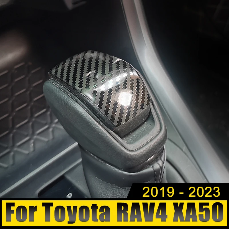 

Stainless Car Gear Shift Head Trim Cover For Toyota RAV4 Highlander Harrier Venza 2019 2020 2021 2022 2023 RAV 4 XA50 Hybrid