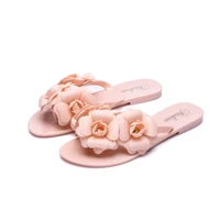 outside women slippers female beach shoes summer woman sandals flip flopswith floral ladies jelly shoes sandalias mujer 2022