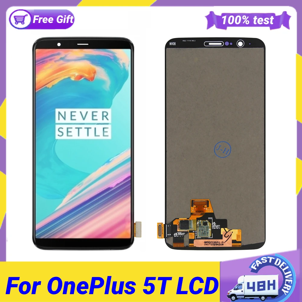 Оригинальный ЖК-дисплей AMOLED для Oneplus 3 3T 5 5T 6 6T 7 7T 7pro pro сенсорный с дигитайзером в
