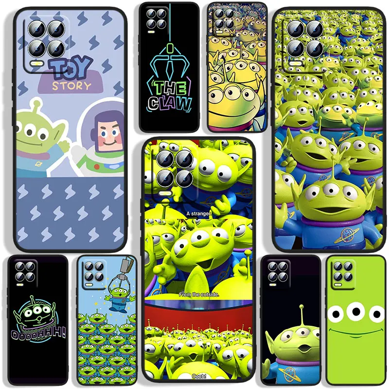 

Disney Toy Story Aliens Phone Case For OPPO Realme 5 6i 6s 7 7i(Global) 8 8i Pro 5G Realme Narzo 50A Narzo 50i Black Soft Capa