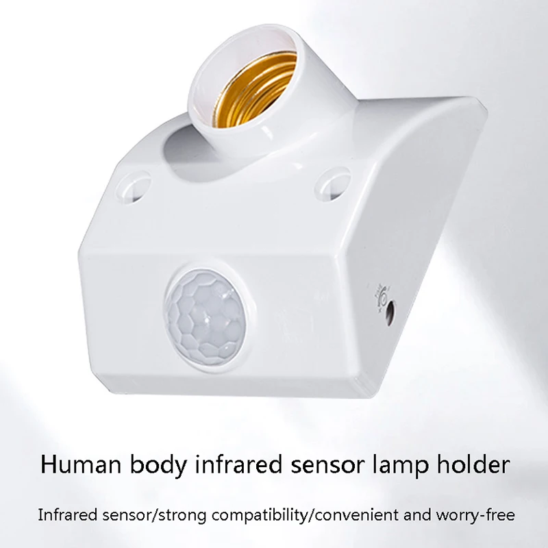 

E27 lamp holder LED bulb Built-in human body sensor switch PIR Motion Detector For Home Lighting Corridor Stairs Room