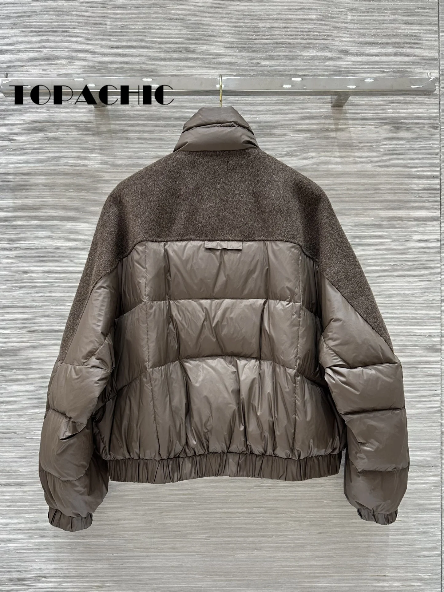 10 8 TOPACHIC-Женская свободная двухсторонняя шерстяная куртка с длинным рукавом и