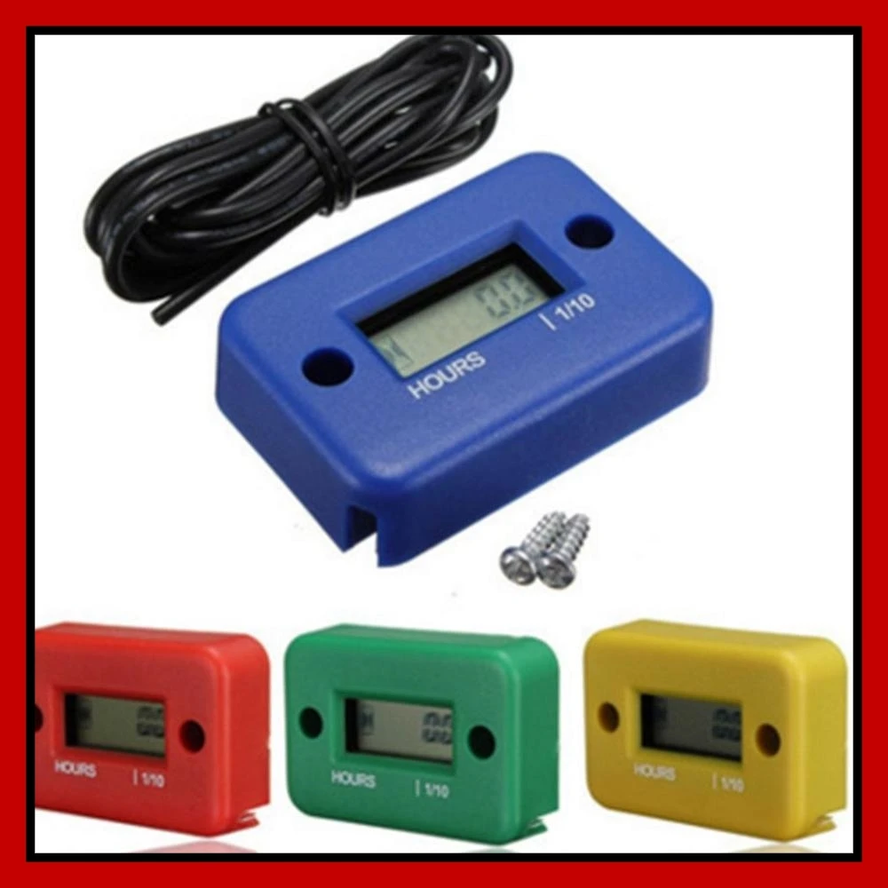 

Waterproof Digital Hour Meter for Motorcycle ATV Snowmobile Boat Dirt Gas Engine LCD Digital Hour Meter