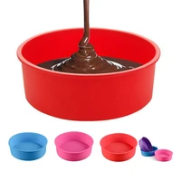 round silicone cake mold 4 5 6 7 8 inch silicone mould baking forms silicone baking pan for pastry cake