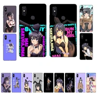 maiyaca sakurajima mai anime phone case for xiaomi mi 8 9 10 lite pro 9se 5 6 x max 2 3 mix2s f1