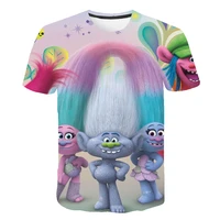 2022 girls boys clothes cartoon troll costumes clothes t shirts childrens sweatshirts for girls kids tee