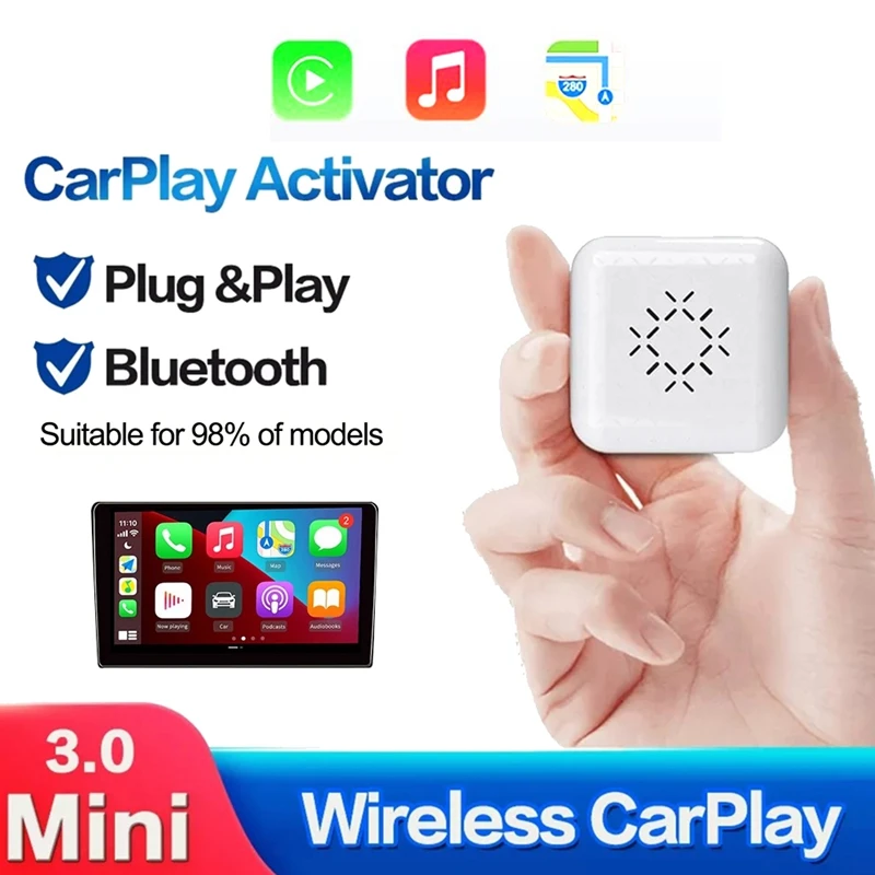 For Apple Carplay Wireless Carlinkit IOS Mini Carplay Wired To Wireless Smart Box For Ford Honda Hyundai Kia Toyota GM
