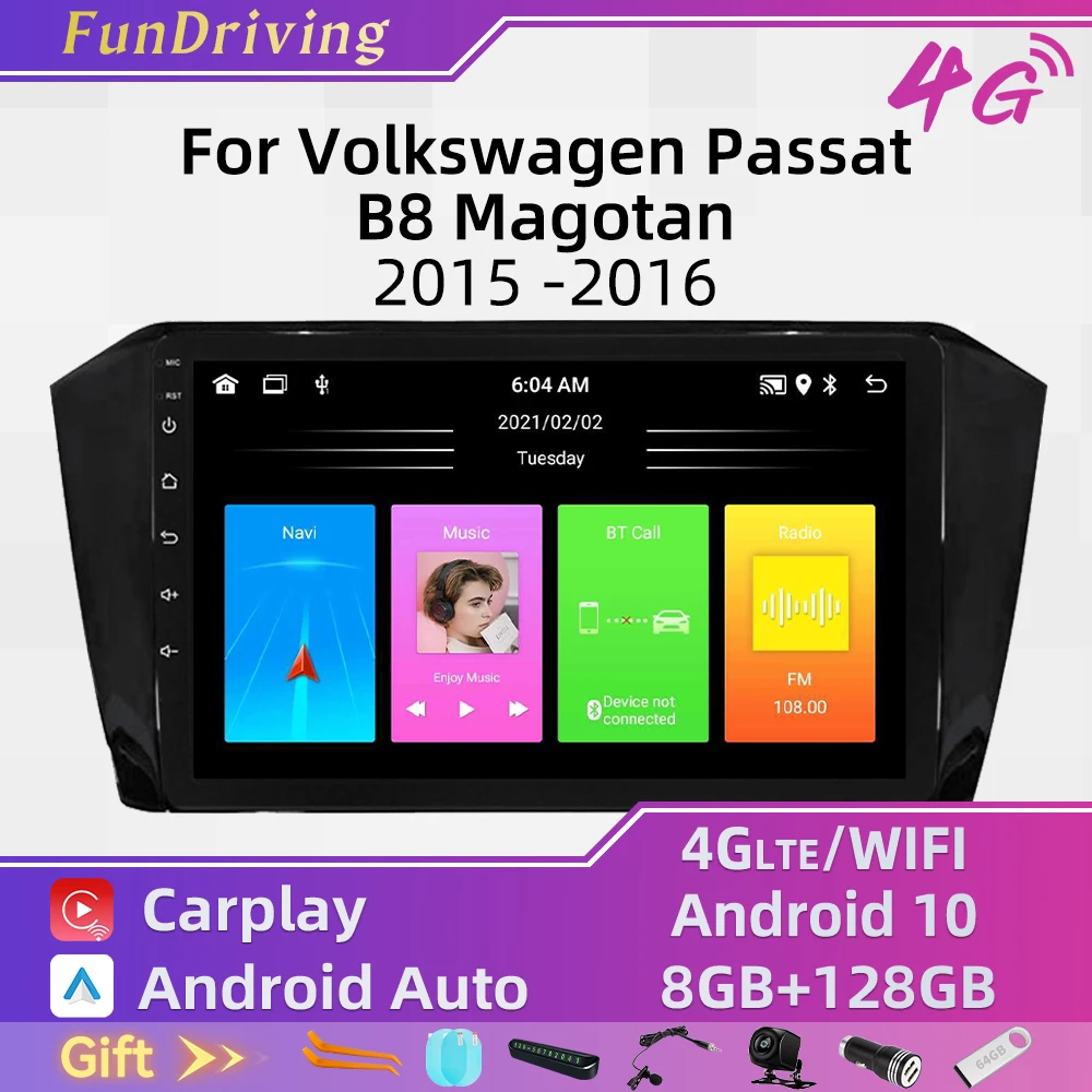 

Car Radio for Volkswagen Passat B8 Magotan 2015 -2016 2 Din Android Car Navigation GPS WIFI FM Multimedia Player Head Unit